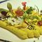 hummus con cúrcula, brotes y flores de restaurante celeri-restaurante-xavier-pellicer-louloulopez